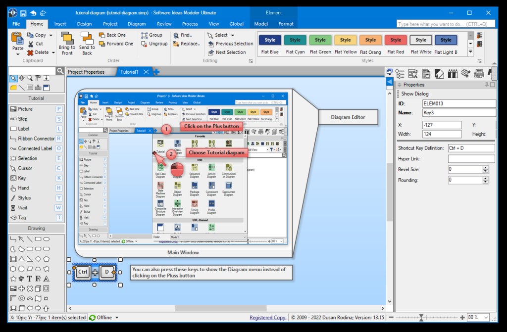 Picture of: Tutorial Diagram – Software Ideas Modeler