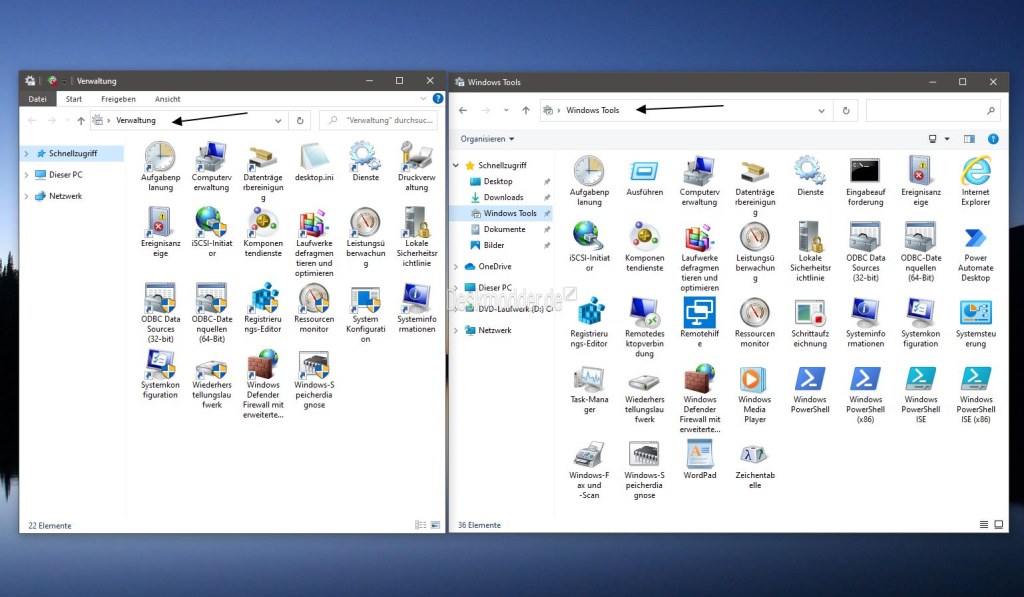 Picture of: Windows Tools unter Windows  bündelt alle Tools im Startmenü in